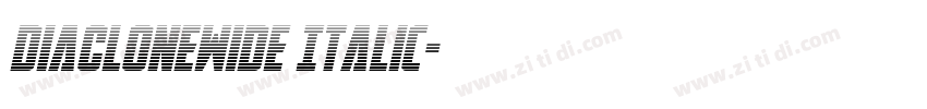 DiaCloneWide Italic字体转换